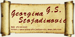 Georgina Stojadinović vizit kartica